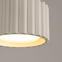 Deckenstrahler Japandi Single XS – Beige & Aluminium