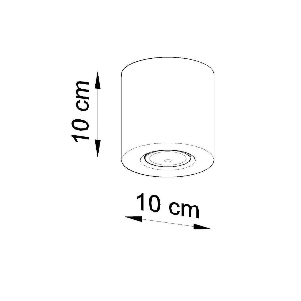 Plafondlamp Rondo 1 – Grijs Beton