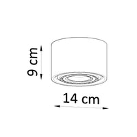Plafondlamp Rondo 3 – Grijs & Beton
