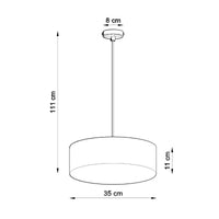 Pendelleuchte UFO 35 – Grau & PVC
