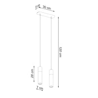 Hanglamp Tube Beton Wood 2 – Grijs Beton & Hout