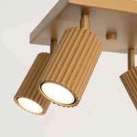 Plafondlamp Japandi 4S – Goud Aluminium