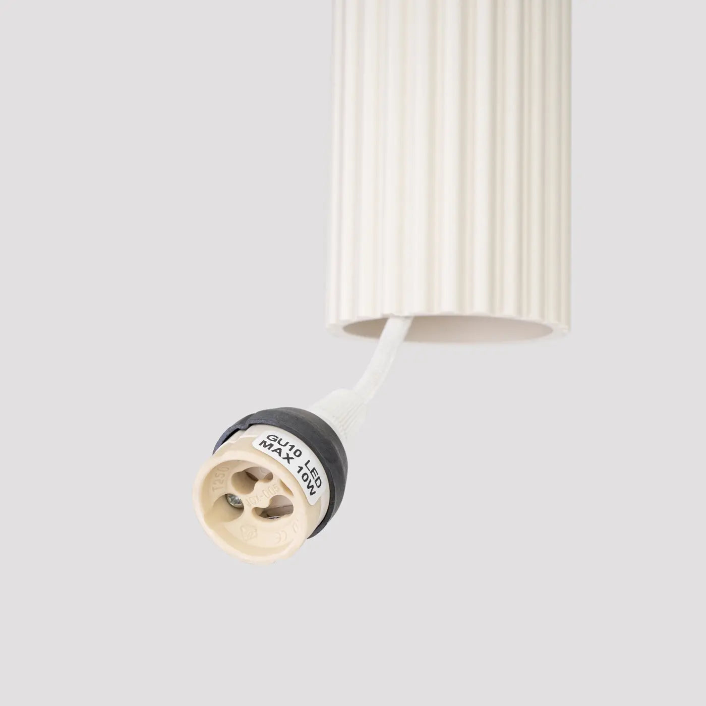 Pendelleuchte Japandi 1 – Beige & Aluminium