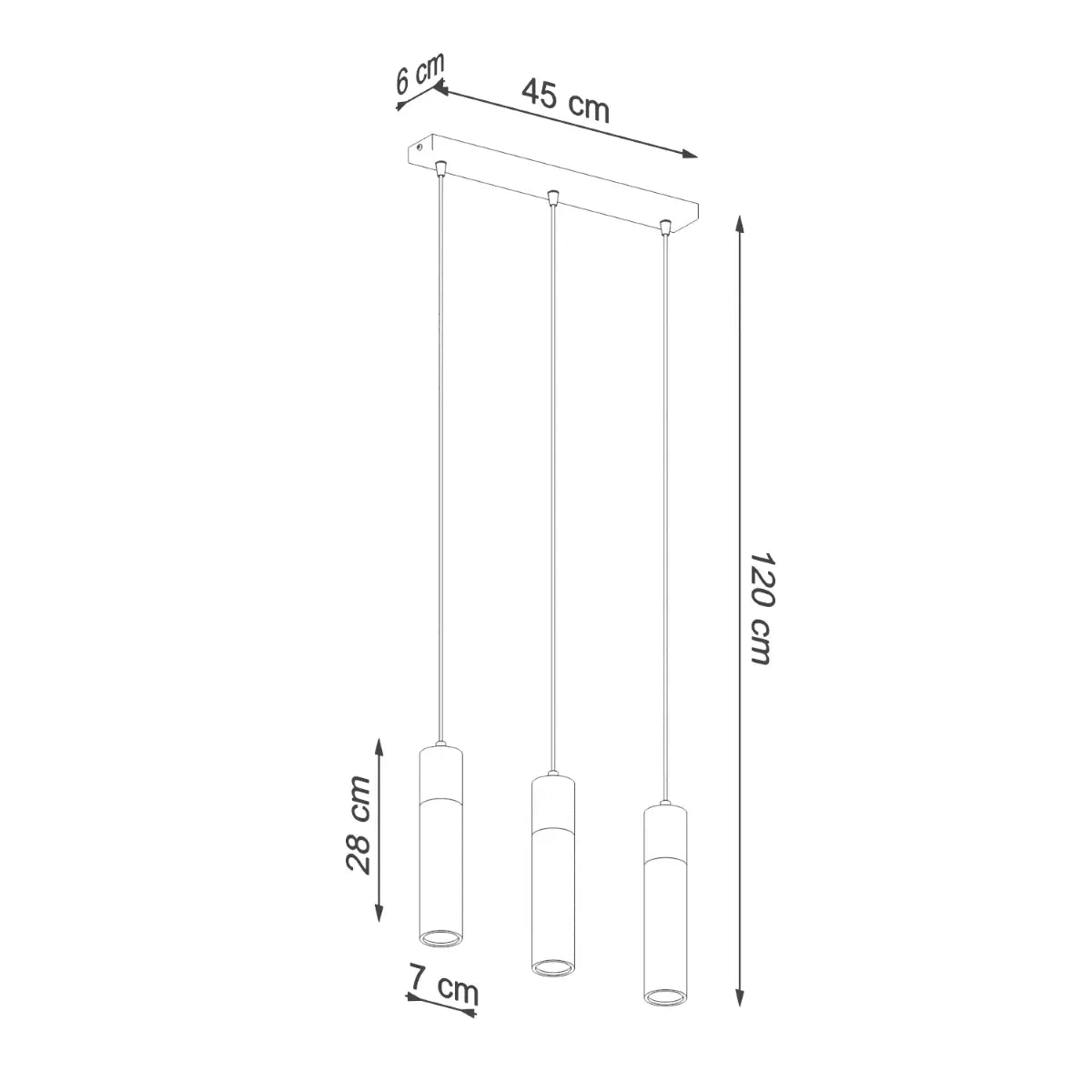 Hanglamp Tube Beton Wood 3 – Grijs Beton & Hout