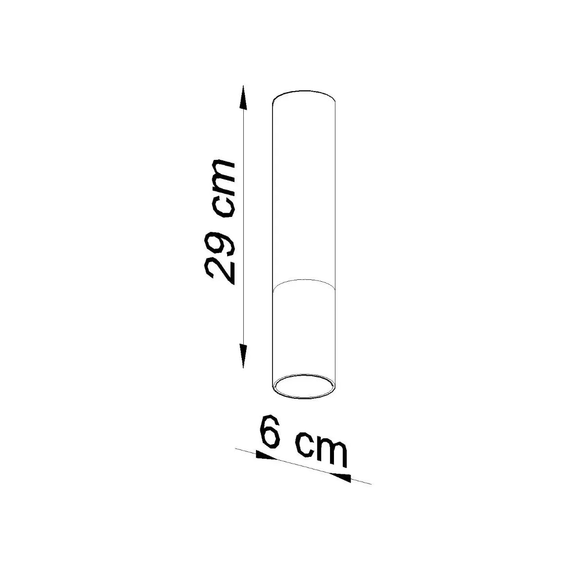 Deckenleuchte Tube – Schwarz & Gold & Stahl