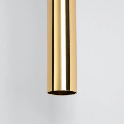 Pendelleuchte Matita 1 – Gold & Stahl