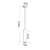 Hanglamp Tube Black 1 – Zwart & Staal