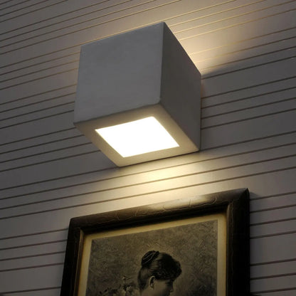 Wandlampe Square 1 – Weiß & Keramik