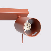 Plafondlamp Rondo 6 – Okerrood & Staal