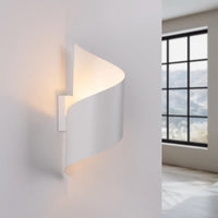 Wandlamp Tornado – Wit & Staal