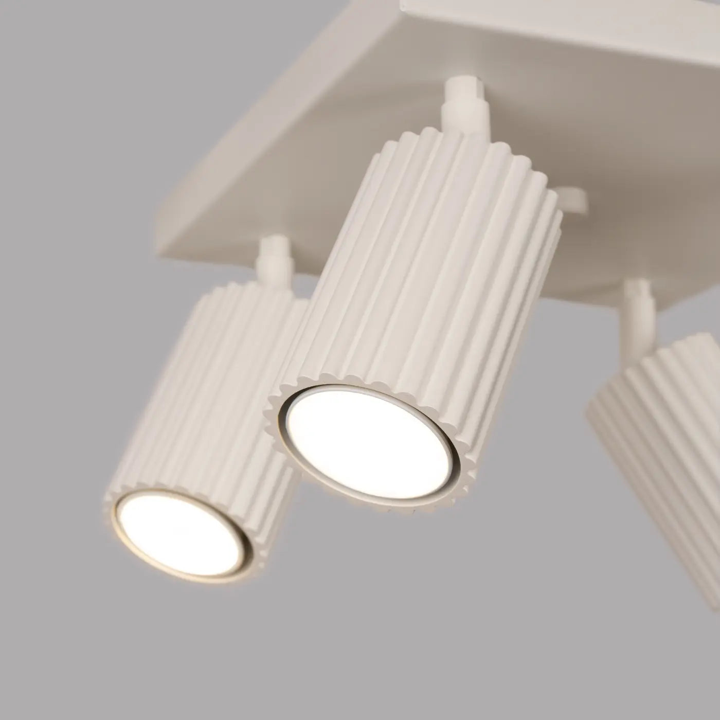 Plafondlamp Japandi 4S – Beige & Aluminium