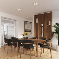 Deckenstrahler Japandi Single XS – Beige & Aluminium