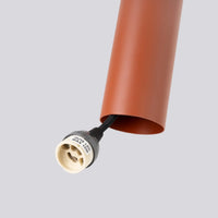 Hanglamp Tube 2 – Okerrood & Staal