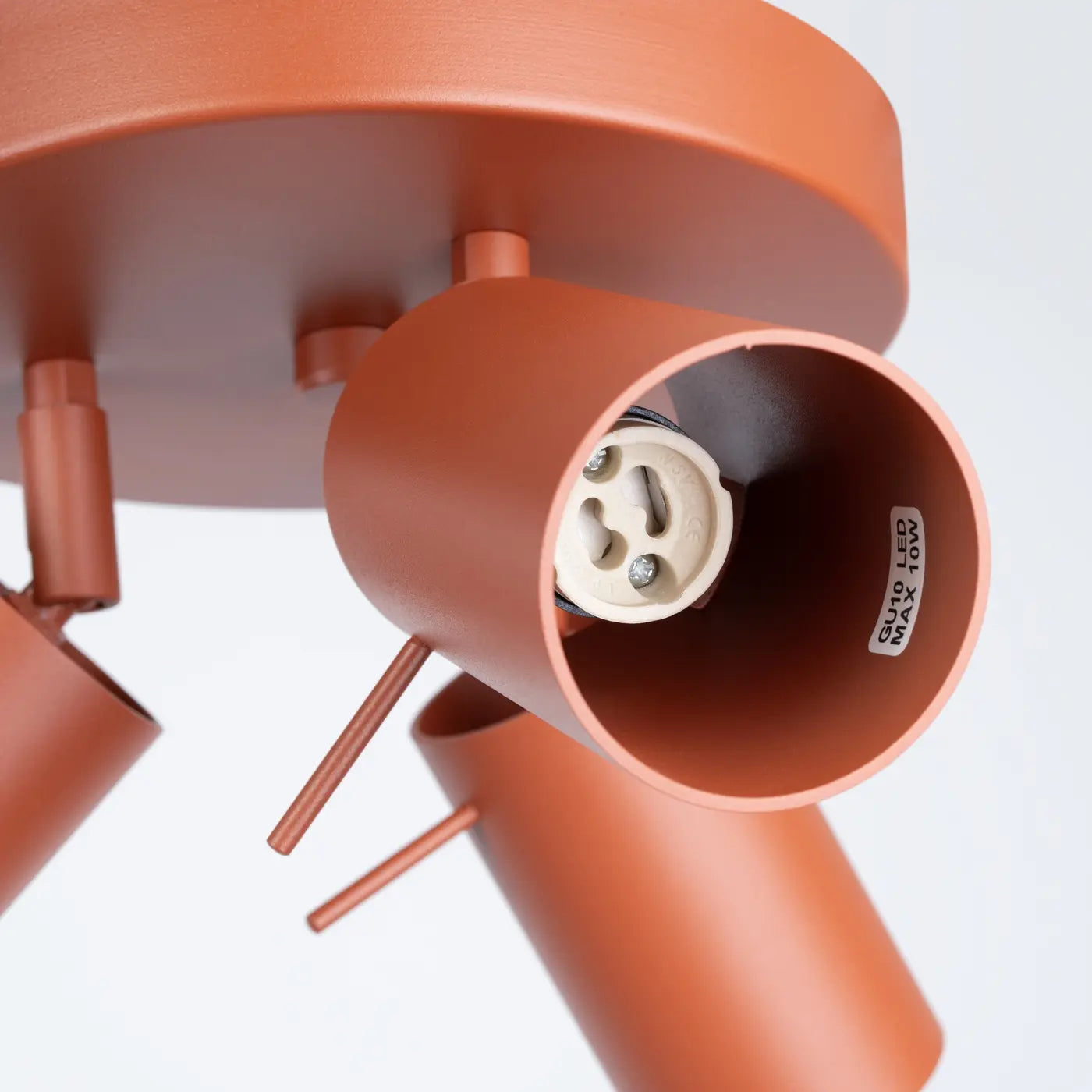 Plafondlamp Rondo 3R – Okerrood & Staal
