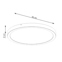 Plafondlamp Ufo Thin 60 – Zwart & Aluminium
