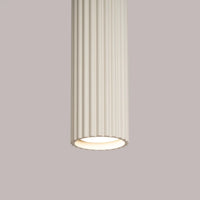 Pendelleuchte Japandi 1 – Beige & Aluminium