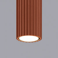 Plafondlamp Japandi 10 – Oker Rood & Aluminium