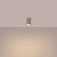 Deckenstrahler Japandi 10 – Taupe & Aluminium