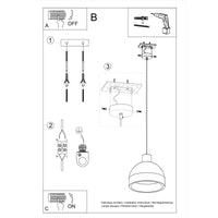 Hanglamp Stone Medium – Grijs Beton