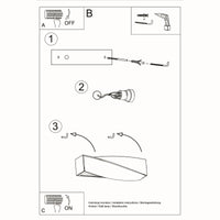 Wandleuchte Twist 1 – Weiß & Keramik