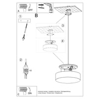 Pendelleuchte UFO 45 – Weiß & PVC