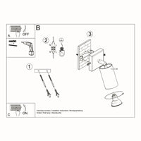 Wandleuchte Rondo 1 – Silber & Stahl