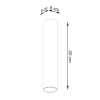 Deckenleuchte Tube 30 – Gold & Stahl