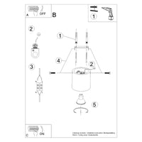 Plafondlamp Rondo 1 – Grijs Beton