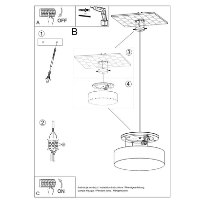 Pendelleuchte UFO 45 – Grau & PVC