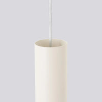 Pendelleuchte Tube 1 – Beige & Stahl