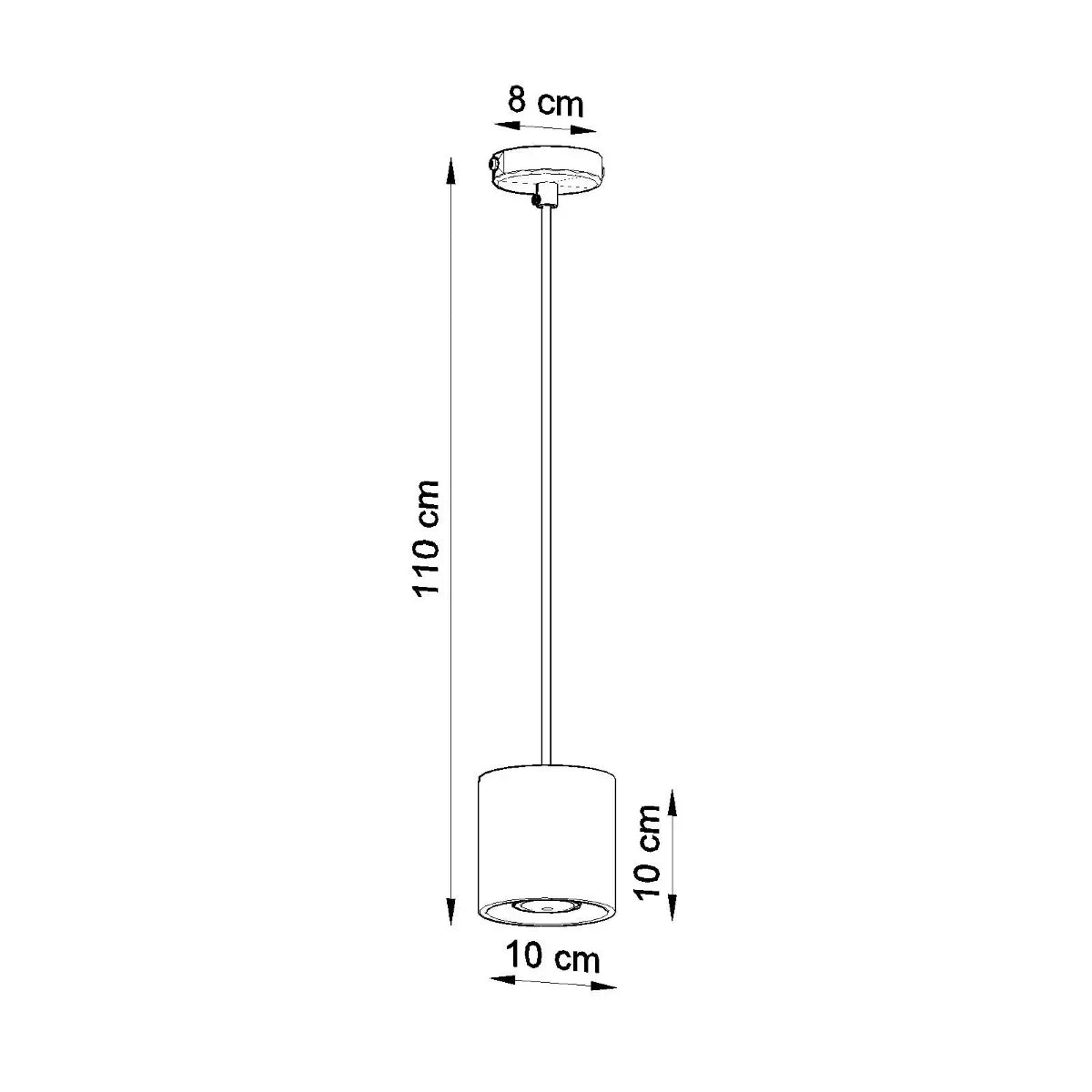 Hanglamp Rondo 1 – Zwart & Aluminium