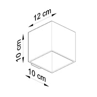Wandlamp Square 1 – Wit Aluminium