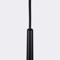 Pendelleuchte Prysma Long 1 – Schwarz & Stahl