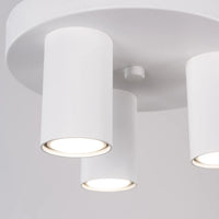 Deckenleuchte Tube 3R – Weiß & Stahl