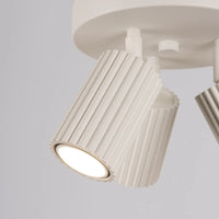 Plafondlamp Japandi 3P – Beige & Aluminium