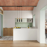 Hanglamp Tube 2 – Zwart Staal & Natuurlijk Hout