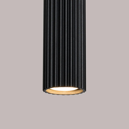 Pendelleuchte Japandi 1 – Schwarz & Aluminium