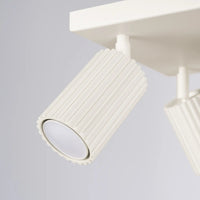 Plafondlamp Japandi 4S – Beige & Aluminium