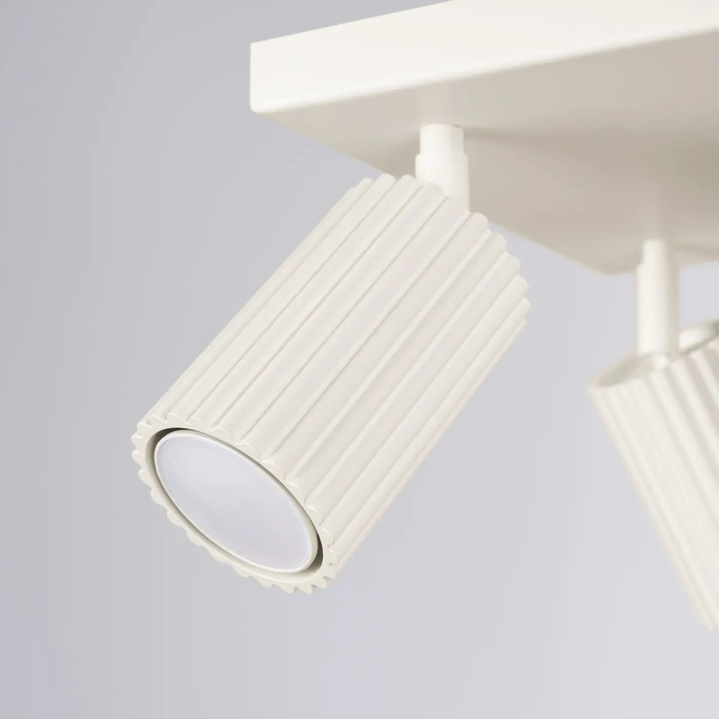 Plafondlamp Japandi 4S – Beige & Aluminium