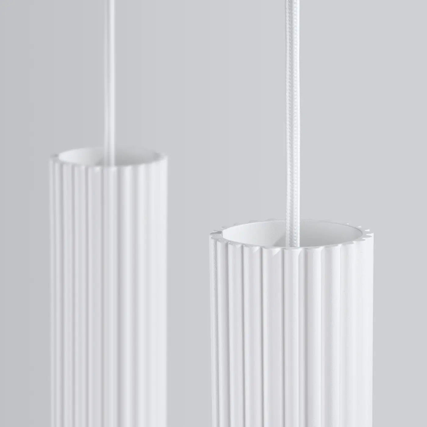 Hanglamp Japandi 2 – Wit & Aluminium