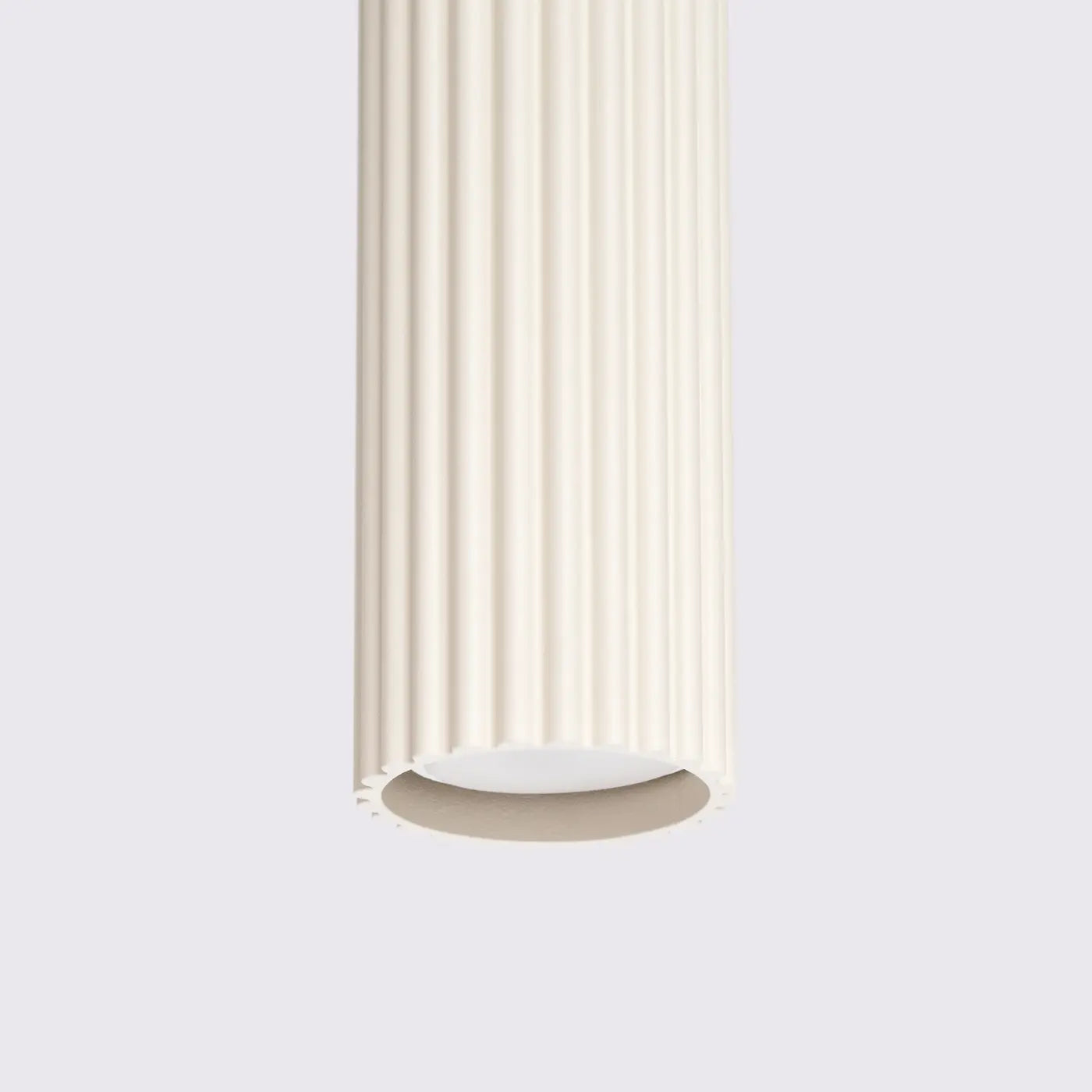 Pendelleuchte Japandi 1 – Beige & Aluminium