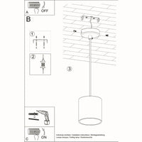 Pendelleuchte Rondo 1 – Grau & Aluminium