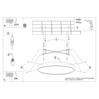 Plafondlamp Ufo Thin 60 – Wit & Aluminium
