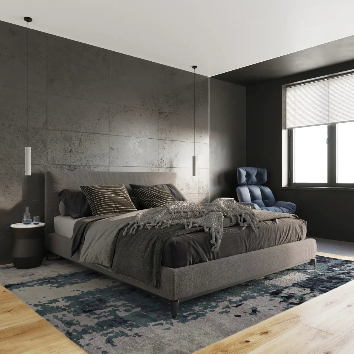 Hanglamp Tube Beton 1 – Grijs & Beton
