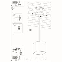 Hanglamp Square 1 – Wit Aluminium