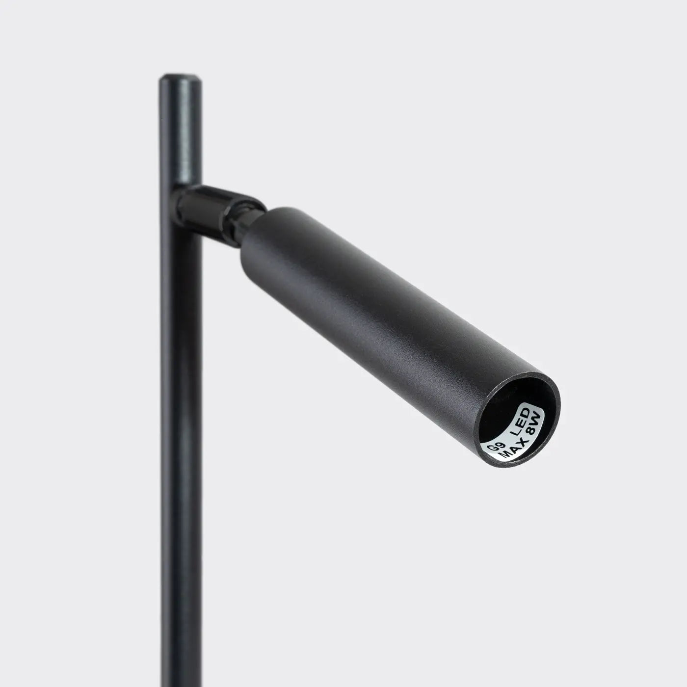 Tischleuchte Matita – Schwarz & Stahl