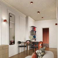 Deckenstrahler Japandi Double-XS – Oxid Rot & Aluminium