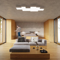 Deckenleuchte Block 55 – Weiß & PVC