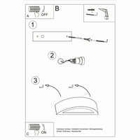 Wandlampe Ufo 1 Large – Weiß Keramik & Glas