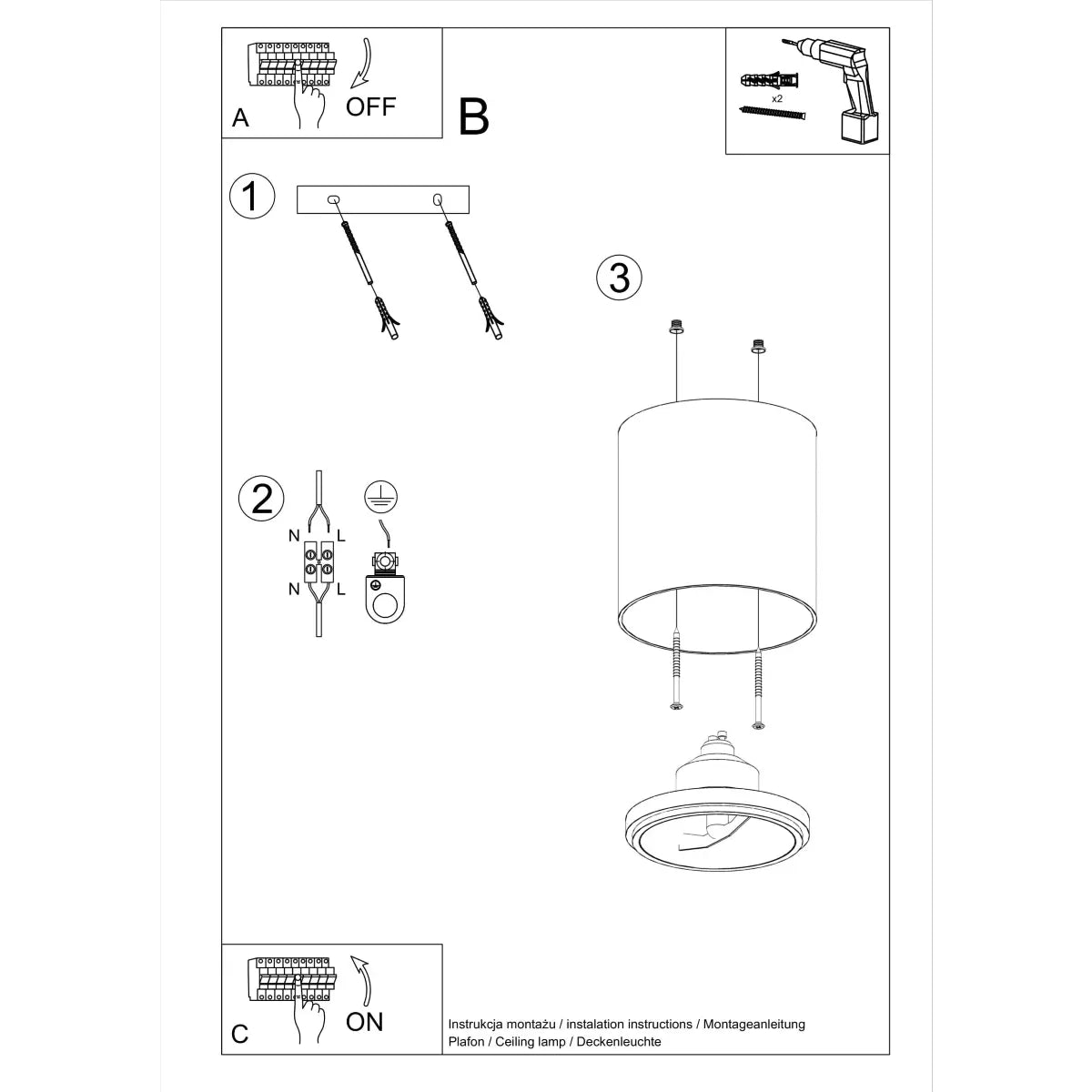Deckenstrahler Rondo Flash – Schwarz & Aluminium